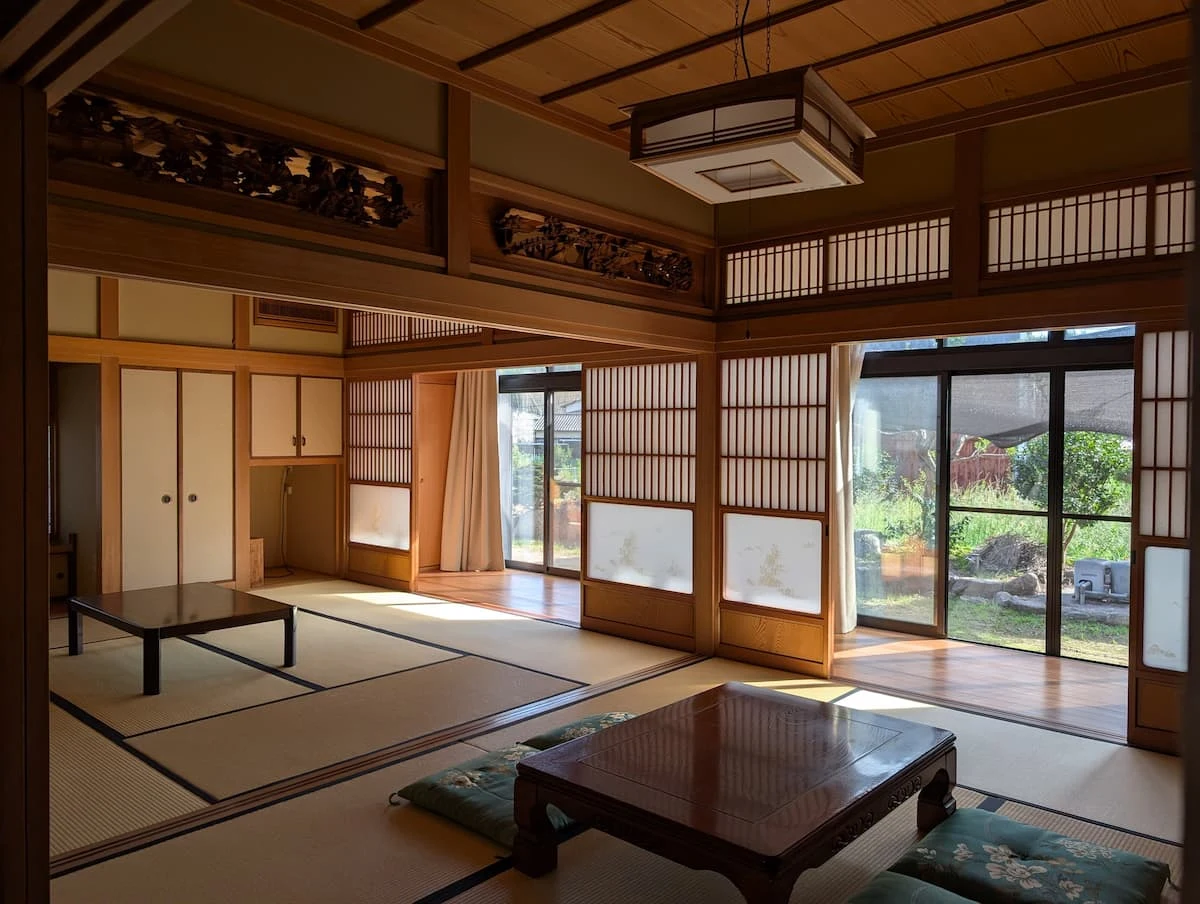 The tatami guest rooms